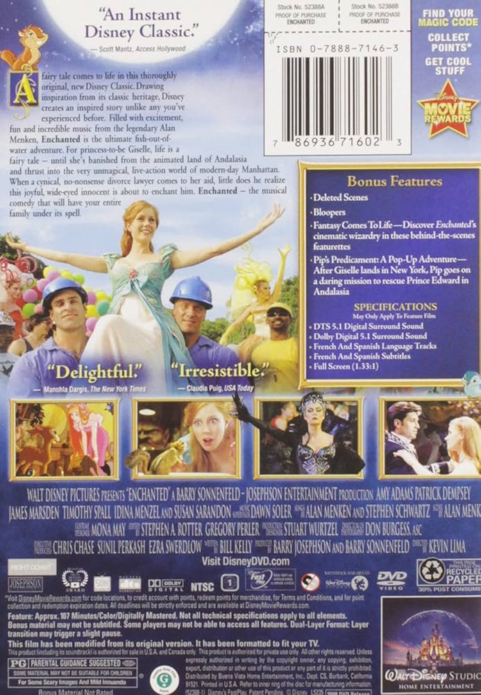 Amazon.co.jp: Enchanted (Full Screen Edition) : DVD